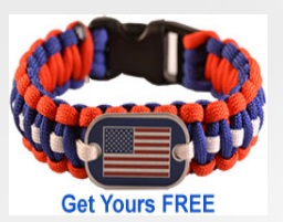 Click here for your free paracord bracelet